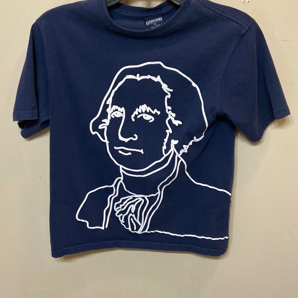 Blue George Washington tee